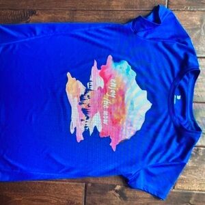 Targe Blue Activewear shirt